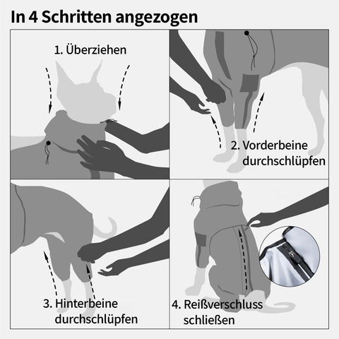 KRONL Snodo - Reflektierender Regenmantel schützt vor Schmutz und Dunkelheit